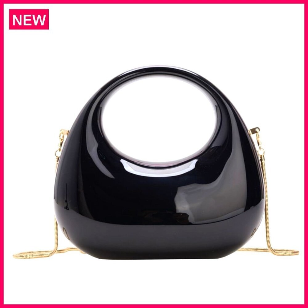 Acrylic Clutch Purse with Removable Chain for Evening Parties